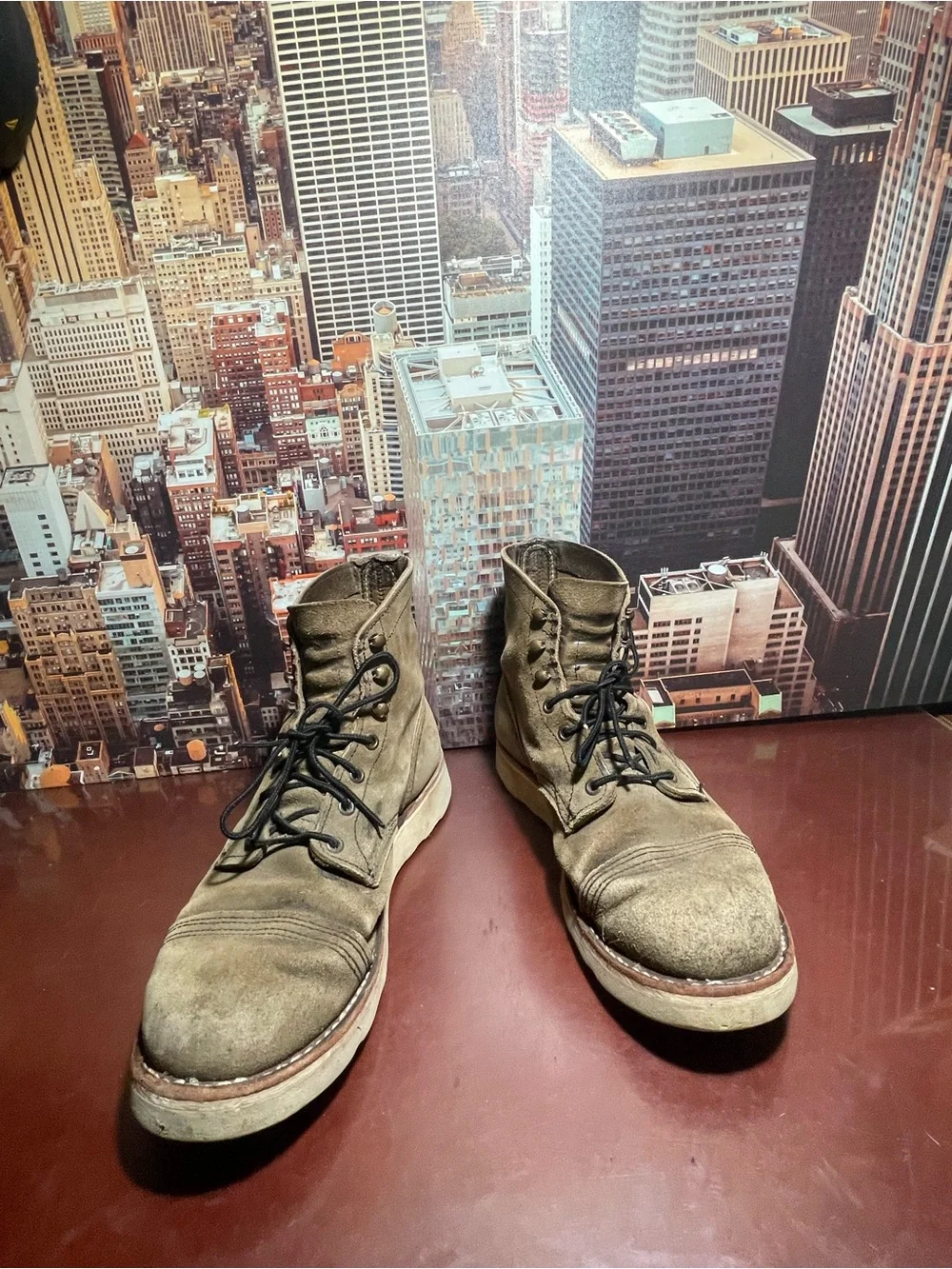 Red Wing Shoes Iron Ranger Heritage Men's Size 9 D Model #8087 No Steel Toe